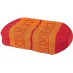 GABUR Meditation Cushion & Yoga Prop, 100 Kapok  Orange & Red.